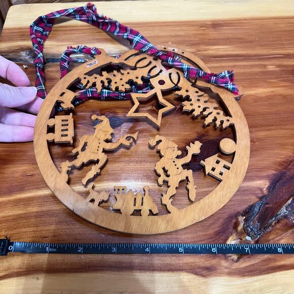 Vintage Debbie Cook 1999 Christmas Elf Star Wooden Laser Cutout 7" Primitive - Picture 5 of 8